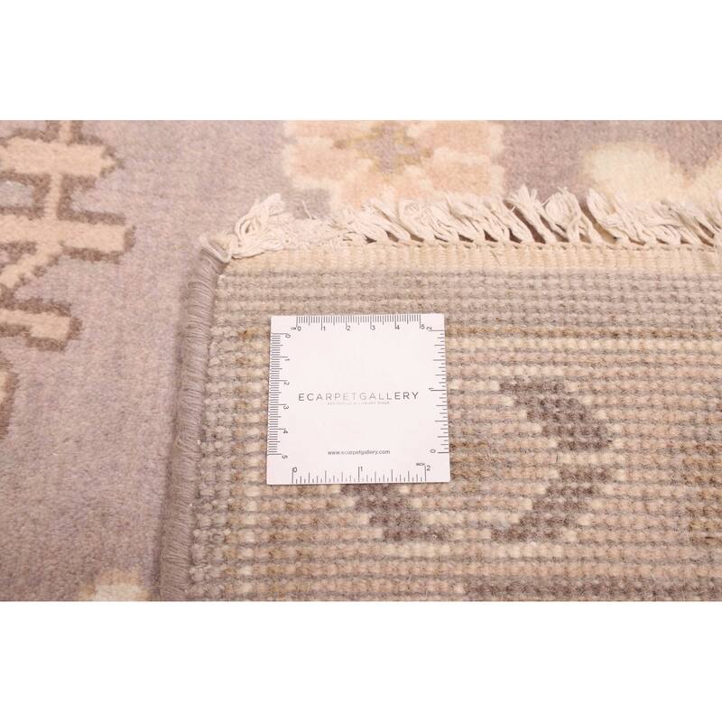 ECARPETGALLERY Hand-knotted Royal Oushak Light Grey Wool Rug - 8'10 x 12'1