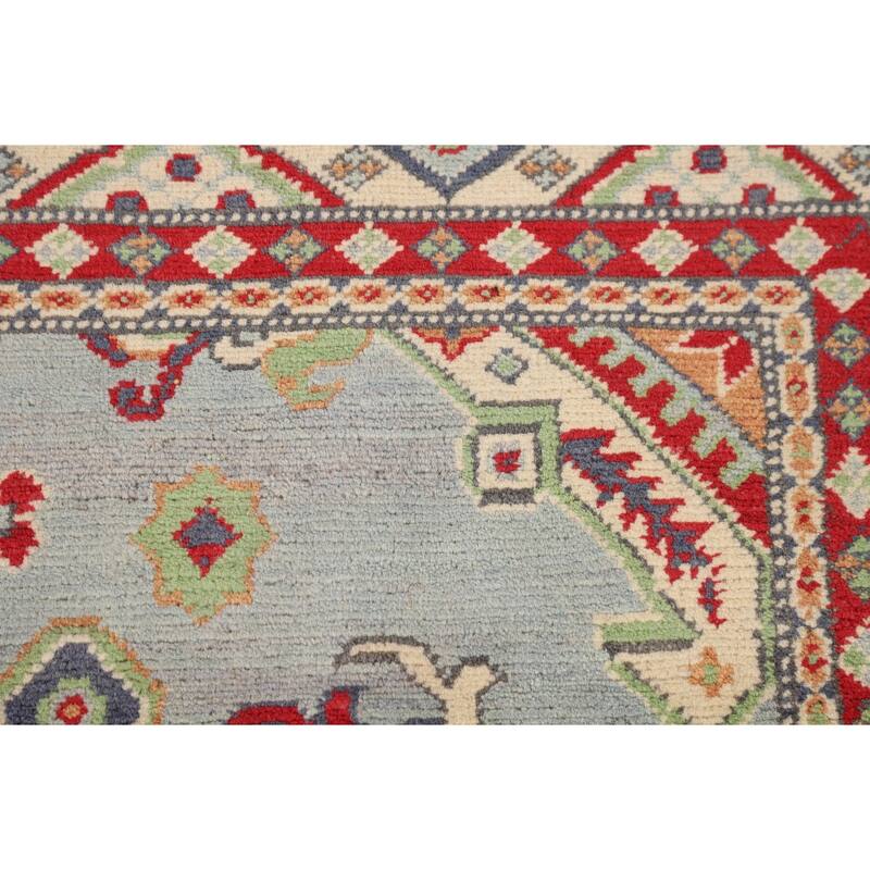 Kazak Oriental Area Rug Handmade Traditional Wool Carpet - 5'0" x 6'7"