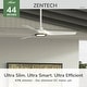 preview thumbnail 14 of 19, Hunter ZenTech Indoor / Outdoor 3-Blade Smart Ceiling Fan w/ LED Light and Handheld Remote