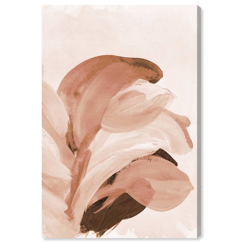 Wynwood Studio Canvas Floral and Botanical Desert Bouquet Brown and Cream White Modern & Contemporary Wall Art Canvas Print