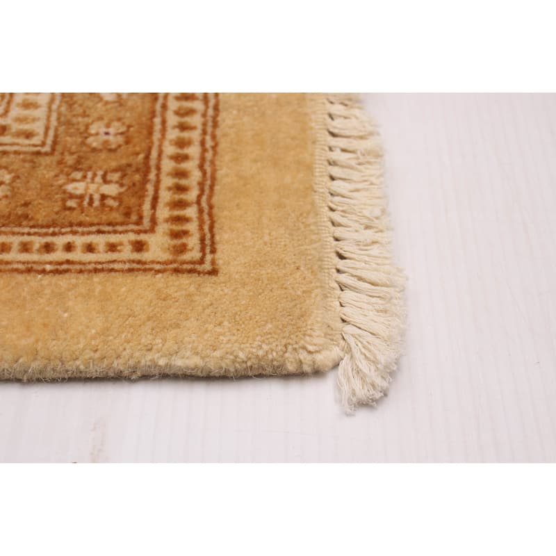 ECARPETGALLERY Hand-knotted Peshawar Oushak Beige Wool Rug - 7'11 x 10'0
