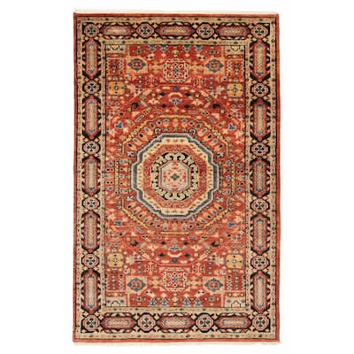 ECARPETGALLERY Hand-knotted Jules Serapi Red Wool Rug - 4'11 x 7'10