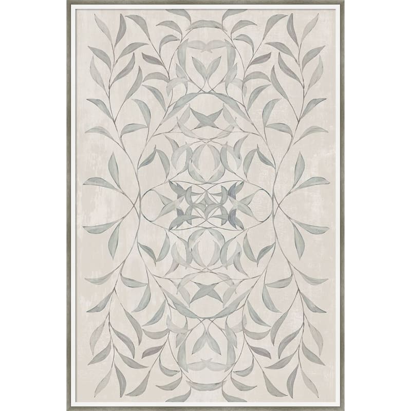 Amanti Art Framed Fabric Pinboard Soft Symmetry of Botanical Patterns by Hannah Dawson Printed Bulletin Board