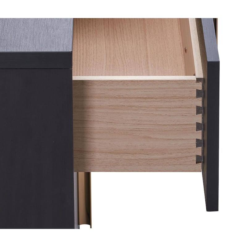 Medici 5-drawer Chest with Vertical Gold