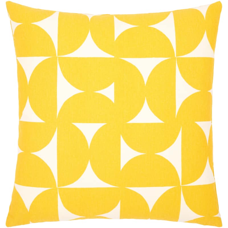 Livabliss Sanaya Half Circle Print Geometric Throw Pillow