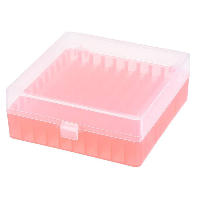 Freezer Tube Box 100 Places Rack for 1.5/1.8/2ml Microcentrifuge Tubes