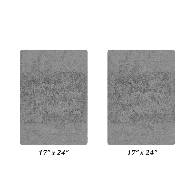 Better Trends Bath Rug 100% Cotton Water Absorbent Tufted Bathroom Rugs Set for Shower,Sink Mats Machine Wash Granada Collection