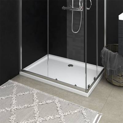 White Rectangular ABS Shower Base Tray