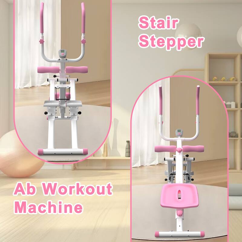 Multifunctional 2-In-1 Stair Stepper And Ab Workout Machine