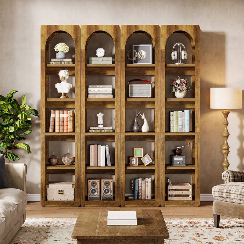 70.86" Tall Narrow Bookshelf for Small Space, Home Office - 2 Packs