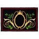 preview thumbnail 1 of 0, SAFAVIEH Hand-Hooked Monogram Gjylnaze Half Moon Rug 2'6" x 4' - A - Black/Multi - Rectangle