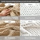 preview thumbnail 83 of 93, Madison Park Hand Made Chunky Double Knit Throw Blanket