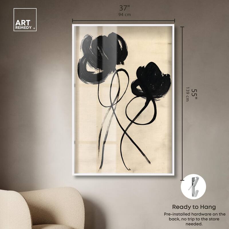 Florals in the Minimal II Shadowbox by Art Remedy