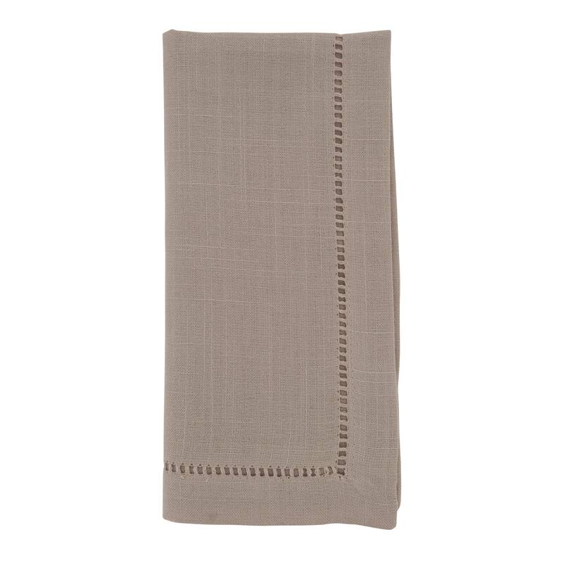 Classic Hemstitch Border Dinner Napkin (Set of 12) - 22" x 22" - Set of 12