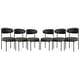 preview thumbnail 34 of 48, Bayville Mid-Century Curved Back Fabric Upholstered Metal Dining Chair (Set of 6)