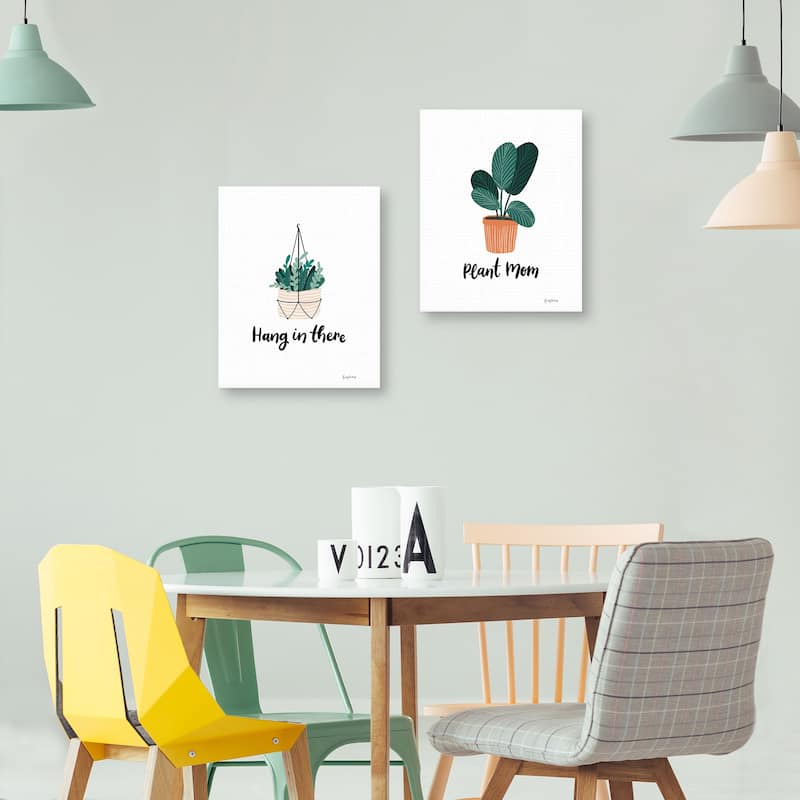Hang in There, Plant Mom by Becky Thorns Canvas Art Prints