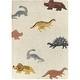 preview thumbnail 3 of 4, Mod-Tod Dinosaur Kids Dino Shag Area Rug