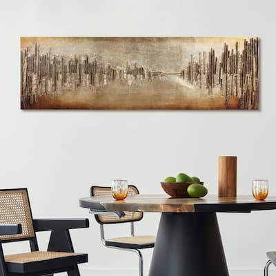 "Passages" Handed Embellished Rugged Wooden Wall Art