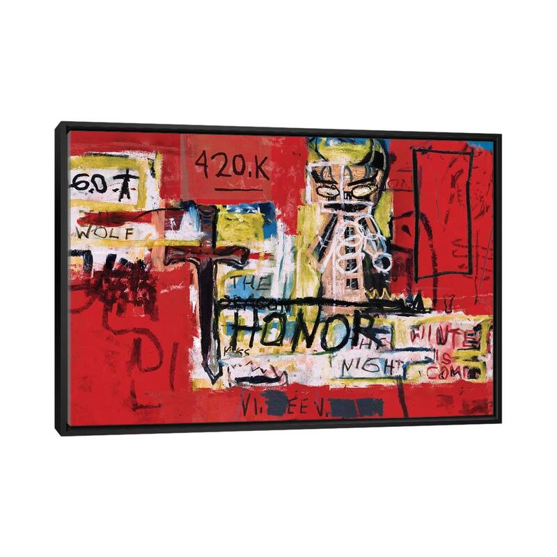 iCanvas "Honor" by PinkPankPunk Framed Canvas Print - Black - 32x48
