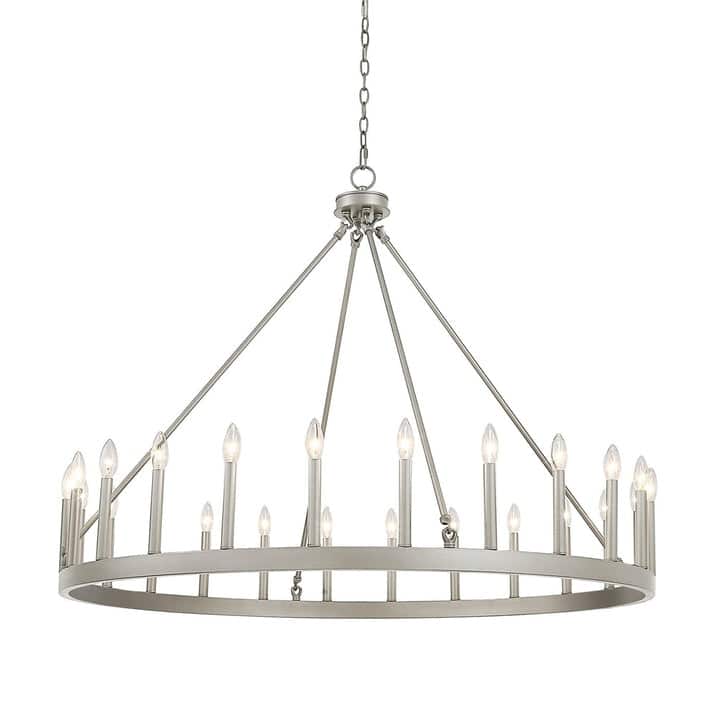 Acroma 24 Light Modern Farmhouse Wagon Wheel Chandelier-UL Certified - N/A