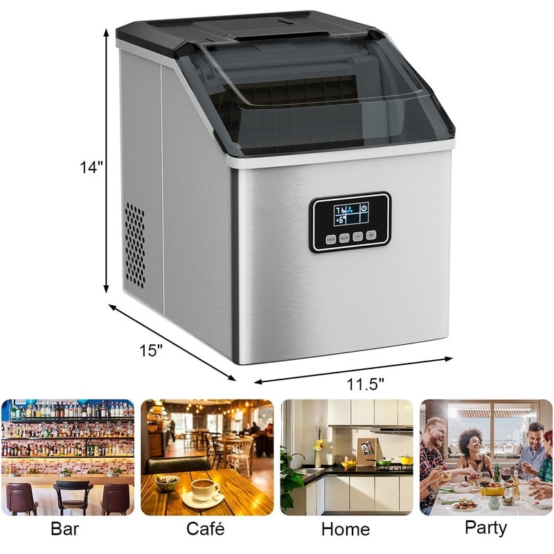 NewAir 44lb. Nugget Countertop Ice Maker with Self-Cleaning Function