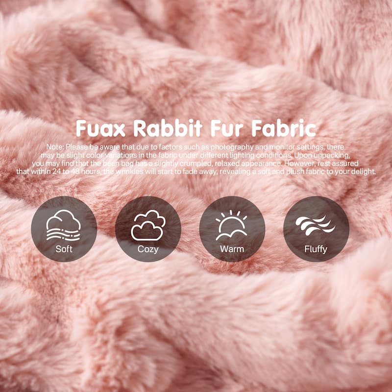 OVIOS Cloud-Like Plush Bean Bag Chair (Reinforced Pile Edition)