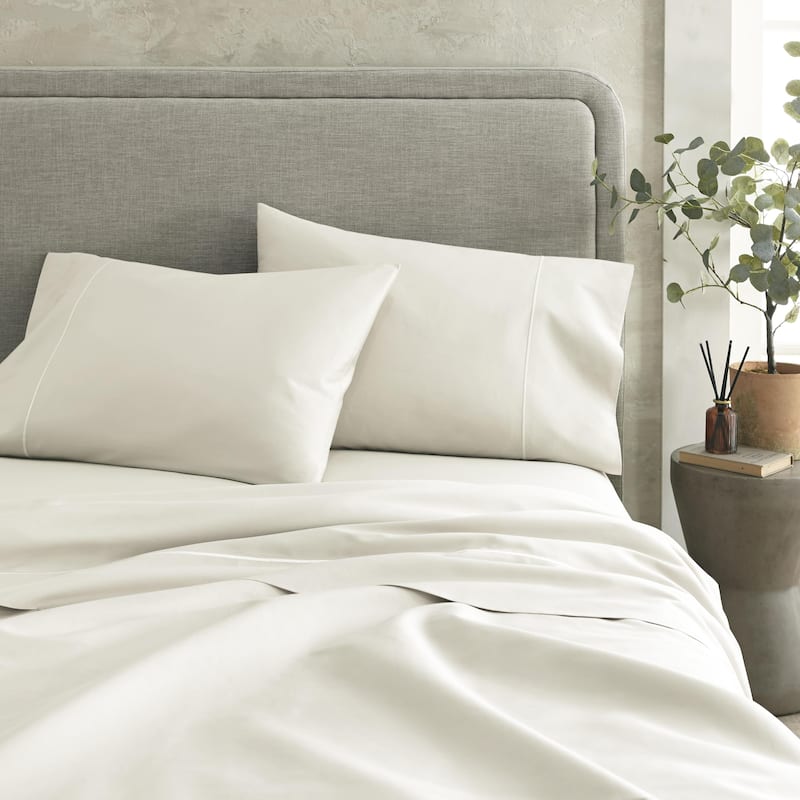 Organic Cotton Sateen Bed Sheets - 300 Thread Count