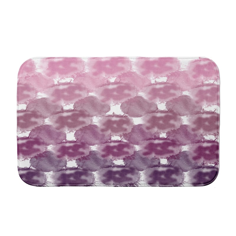 Beach Clouds Bath Mat - 21 x 34 - Purple