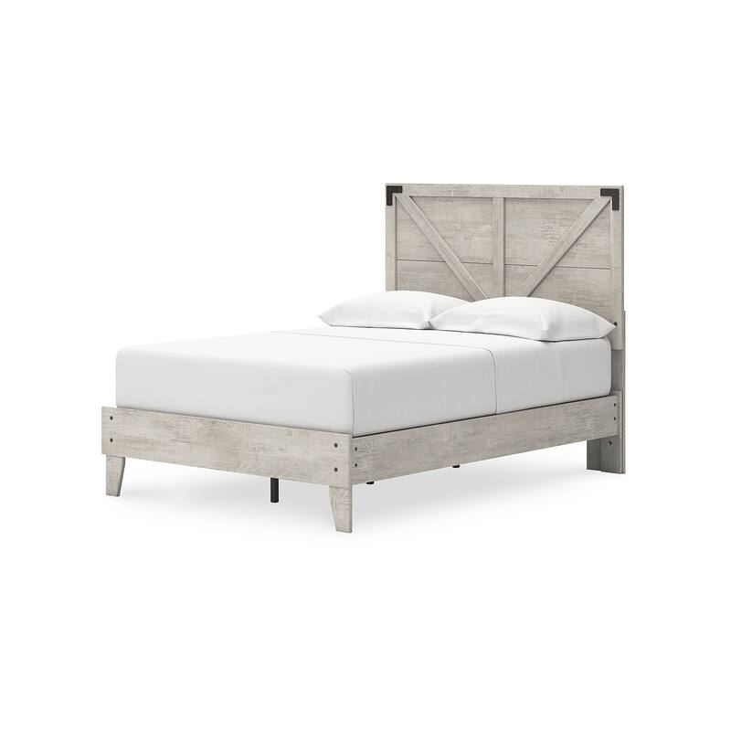 Signature Design by Ashley Shawburn White Platform Bed