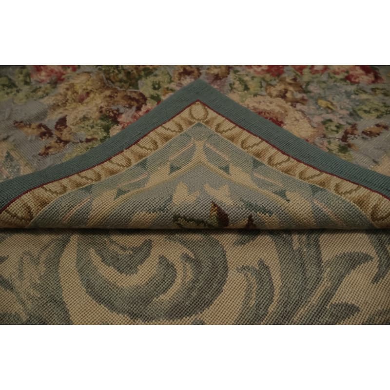 Hand Woven Oriental 100% Wool Carpet Traditional Floral Green Tabatabaei Area Rug - 7' 5'' X 4' 7''