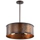 preview thumbnail 4 of 12, Kettle 4 Light Pendant with 60W Vintage Lamps Included