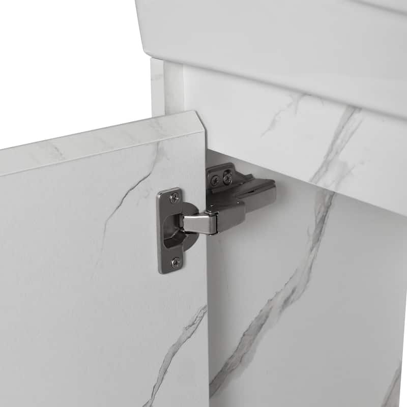 Wall Mounted Bathroom Vanity with Ceramic Sink