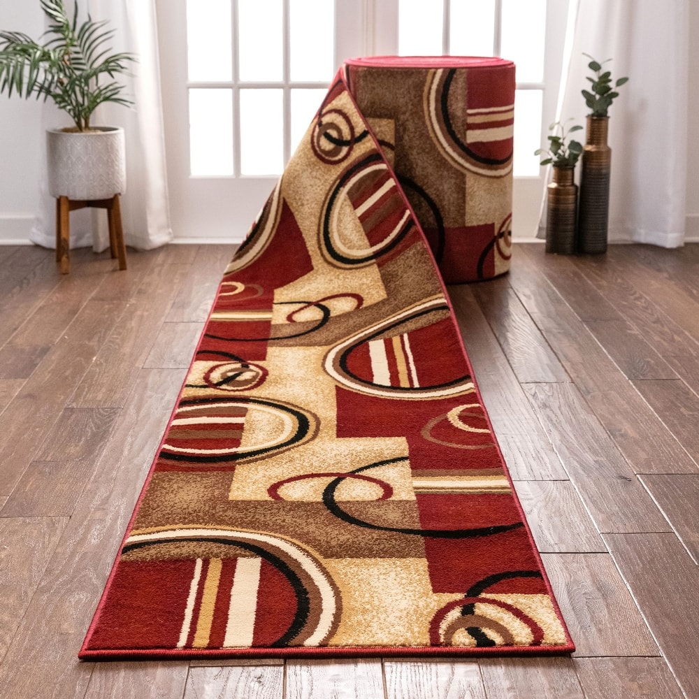 Custom Size Runner Barclay Arcs & Shapes Modern Hallway Stair Rug