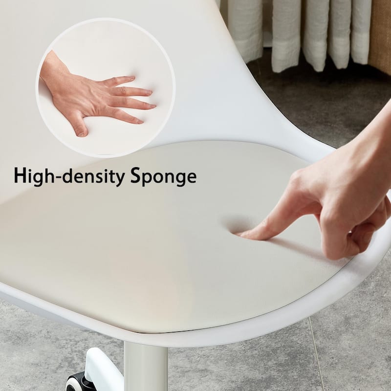 Modern Home Office Desk Chairs With Wheels and Adjustable 360 °