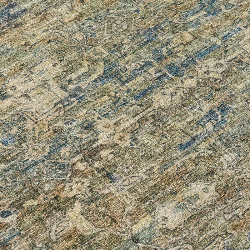 Machine Washable Indoor/ Outdoor Traditional Harmony Chantille Rug