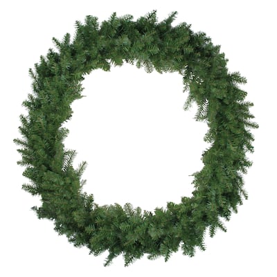 Green Northern Pine Artificial Christmas Wreath - 48-Inch Unlit - 48"