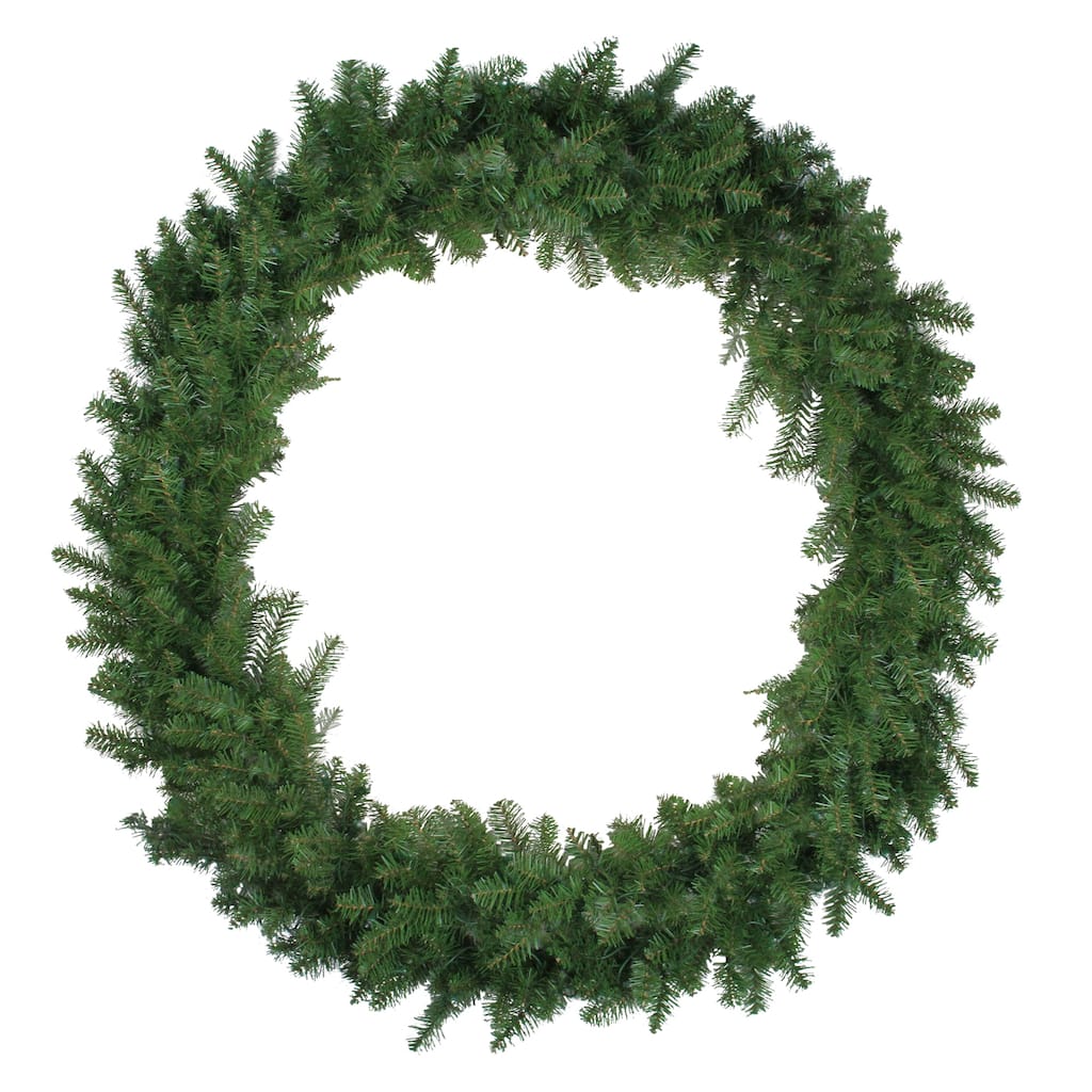 Green Northern Pine Artificial Christmas Wreath - 48-Inch Unlit - 48"