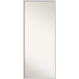 Incline Non-Beveled Wood Framed Full-Length Floor Leaner Mirror