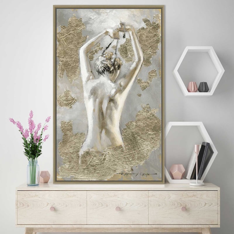 "Intimate I (Vertical" Print on Floating Canvas
