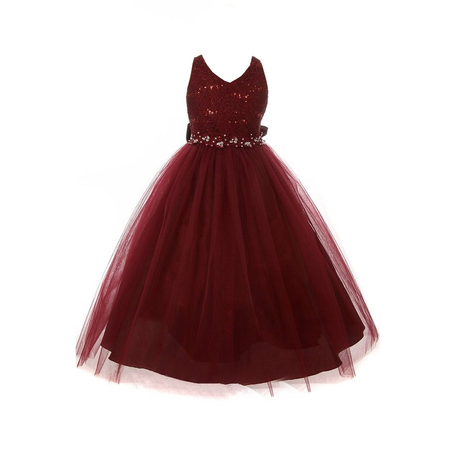 burgundy lace dress for little girl