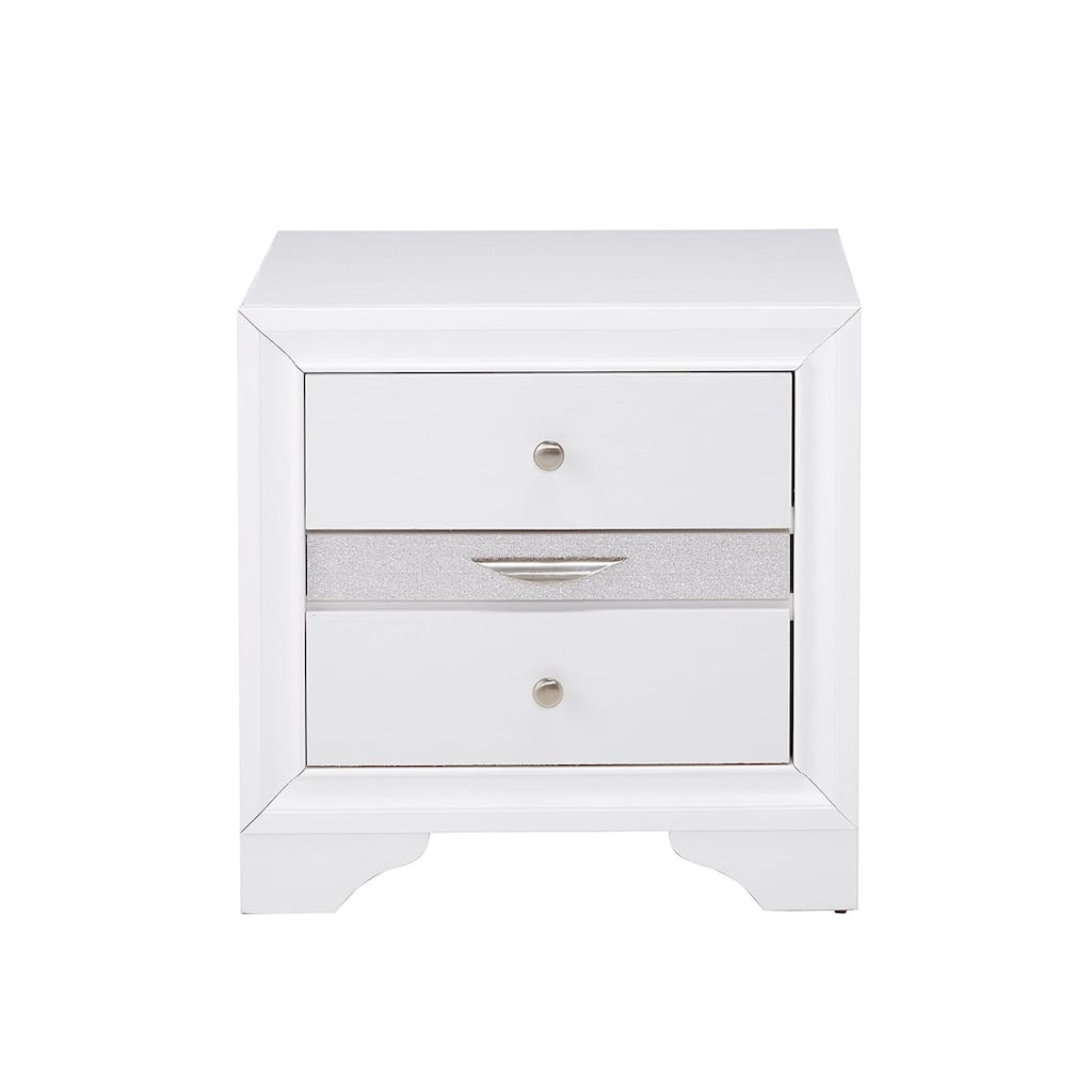 2 Drawers and 1 Jewelry Drawer Nightstand