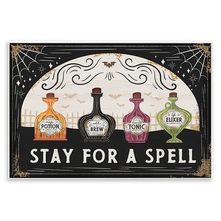 Stupell Stay For A Spell Wall Plaque Art Design By Jennifer Pugh - Bed Bath & Beyond - 43070277