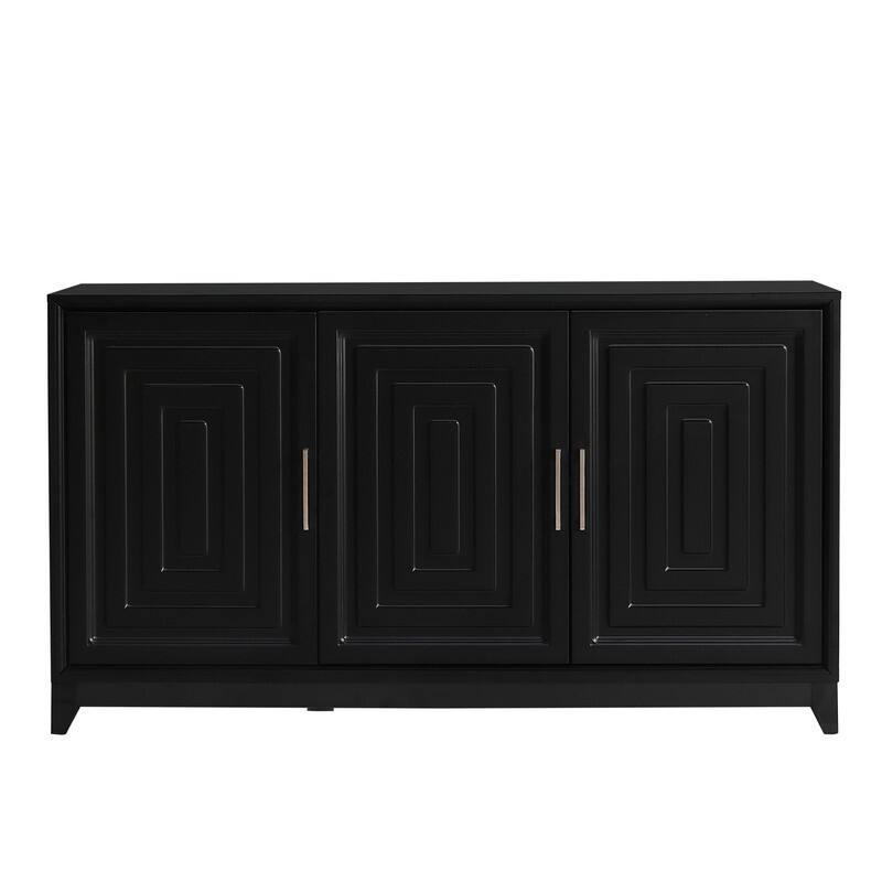 TV Stand for TVs up to 65 Inches, Modern Entertainment Center Media Console Cabinet with 2 Spacious Storage Space