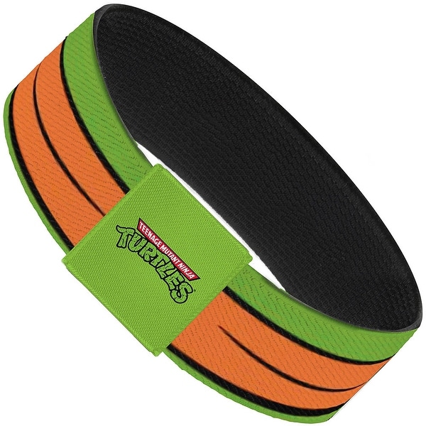 Classic Tmnt Michelangelo Eyes Close Up Green Orange Elastic Bracelet