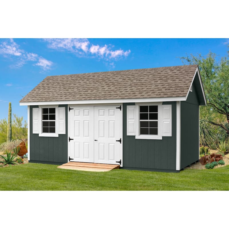 Fairmont Double Door 10x18 Unpainted Wood Shed Kit