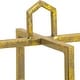 preview thumbnail 3 of 3, 19, 15, 11 Inch Lanterns, Set of 3, Tea Light Glass Holders, Modern, Gold