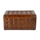 preview thumbnail 2 of 4, Kingston 36 in. W Leather Upholstered Accent Bench with Tufting