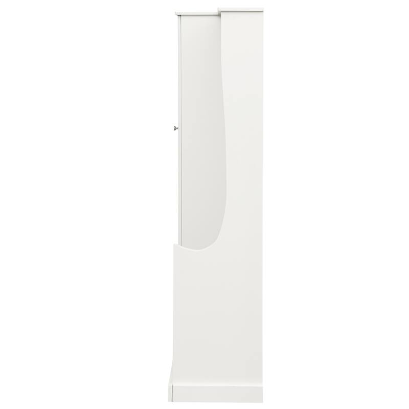 Modern Hall Tree with Flip-Up Bench, Adjustable Shelves & Hanging Hooks for Entryways & Mudrooms