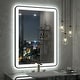 preview thumbnail 23 of 36, KIOTEE Rectangular Framed Front & Back LED Lighted Anti-Fog Tempered Glass Bathroom Vanity Mirror with ETL and 3-Year Warranty 32x24