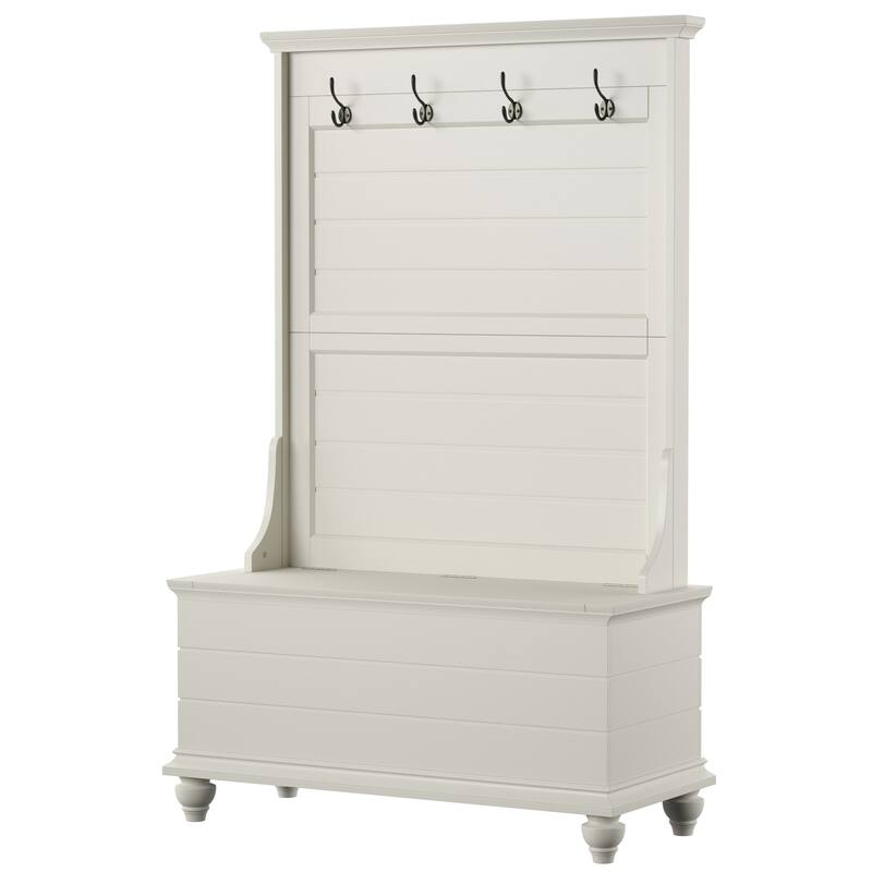 Linon Whitehurst White Hall Tree